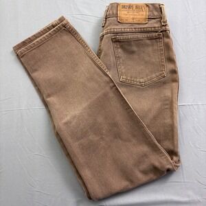 Bristol Blues Vintage Brown High Waist Straight Leg Jeans Made in USA Size 18